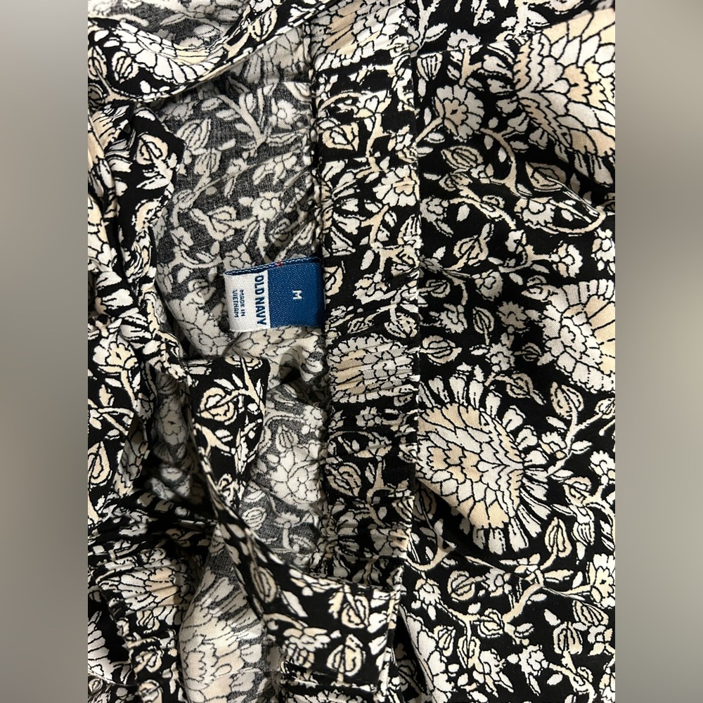 Patterned Maxi Dress with Pockets - Picture 3 of 3